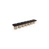 Meridian Furniture,Pavilion Black Boucle Fabric Bench - 4 of 4