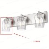 DORESshop 3-Pack Diamond Pattern Glass Lamp Shades, Replacement Clear Glass Covers, Decorative Light Fixture Accessories - 2 of 2