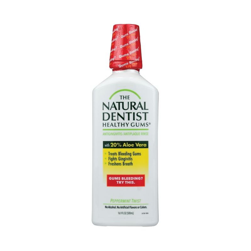 Natural Dentist Healthy Gums Antigingivitis Antiplaque Rinse - Peppermint Twist 16.9 fl oz Liq, 1 of 3