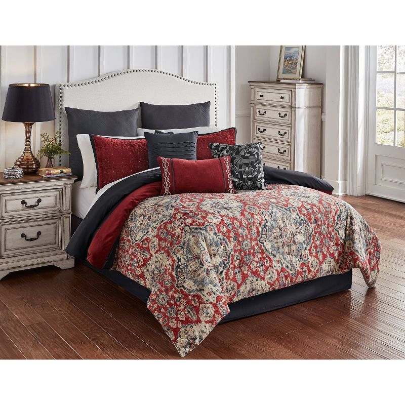Riverbrook Home Sadler Comforter & Sham Set Red/Gray, 1 of 11