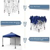 10'x10' Outdoor Canopy Tent with Sidewall, Easy Pop up Canopy with Vented Roof, Outdoor Sun Shade for Garden Commercial Party - 2 of 4