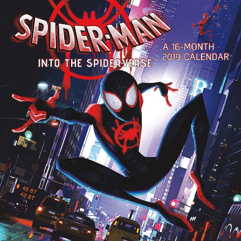 spiderman into the spiderverse 2019 wall calendar  target