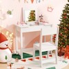 Infans Kids Vanity Table and Chair Set 2-in-1 Princess Makeup Dressing Desk Set - 3 of 4