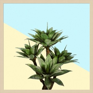 Amanti Art Agave 02 by Amini54 Wood Framed Wall Art Print - 1 of 4