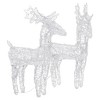 vidaXL Christmas Reindeers Xmas Decoration Light Display with LEDs Acrylic - Multicolor 2 - 3 of 4