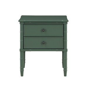 TiramisuBest 2 Drawer Nightstand-Vintage Green - 1 of 4