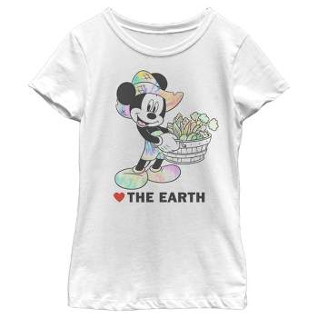 Girl's Disney Mickey Mouse Love the Earth T-Shirt