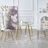TiramisuBest Creative Design Veneered MDF Wood Structure Rectangular Walnut Dining Table, Showcasing the Elegance,Walnut - 4 of 4