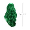 Unique Bargains Women's Long Body Wave Lace Front Wigs 29" Green 1 Pc - 2 of 4