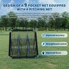 2 in 1 Baseball Rebounder Net, Sports Baseball Rebounder with Adjustable Angle, Throwing & Fielding Training Device for Softball, Football, Volleyball - 4 of 4