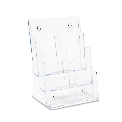 Deflecto Multi Compartment DocuHolder Six Compartments 9 5/8w x 6 1/4d x 12 5/8h Clear 77401
