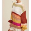 Women's Open Mixed Knit Slouchy Hand Crochet Sweater - Listicle - 2 of 3