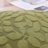 Kate Aurora Red Hook Cut Leaf Embossed Chenille Ultra Plush & Fluffy 18"x 18" Filled Accent Throw Pillow With Removable Zipper Shell/Cover - 4 of 4