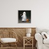 Stupell Industries Vintage Halloween Ghost & Pumpkin Floating Frame Canvas Art - 3 of 4