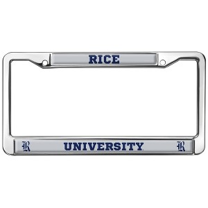 Rice University School Logo Full Size Standard License Plate Metal Frame - 1 of 4