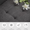 TYBOATLE 2-Piece Sofa Couch, Modern Linen Upholstered Sofa, 1 Loveseat & 1 Accent Chair Sofa with Deep Seats for Living Room,Light Gray - 4 of 4