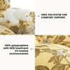 ARTPLAN Patio Bench Tufted Cushion with Tie,Outdoor Loveseat Cushion for Gliders,48x18 Inches,Floral - 3 of 4