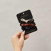 Kristin Ess The Vegan Leather Bows Hair Elastic - 3ct - 3 of 4
