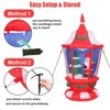 Itopfox 6FT Christmas Inflatable Snowhouse with Santa Claus Christmas Tree Colorful Rotating LED Lights for Outdoor Yard Lawn Decor 1 Piece - 4 of 4