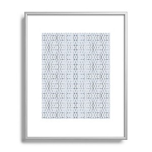 Becky Bailey Shibori Diamonds Metal Framed Art Print - Deny Designs - 1 of 4