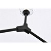 Elegant Lighting Zayne 4 - Light Pendant in  Black - 3 of 4