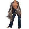 Women's Western Floral Knit Fringe Trim Cardigan - LOVESTITCH - 2 of 2