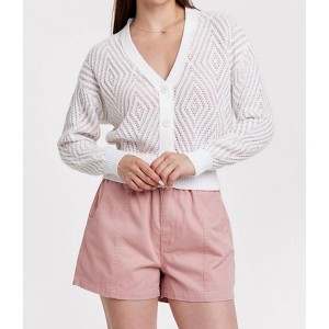 Women's Sylvie Diamond Pattern Crochet Cardigan - Another Love - 1 of 4