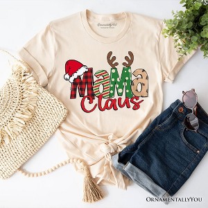 Mama Claus Retro Christmas T-Shirt, Matching Family Holiday Tee | OrnamentallyYou - 1 of 4