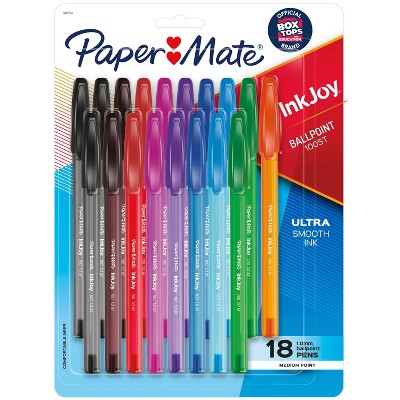 Paper Mate Ink Joy 100st 18pk Ballpoint Pens 1.00mm Medium Tip Multicolored  : Target