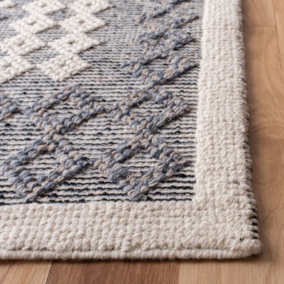 Handmade Red Wool Reversible Rectangular Area Rug