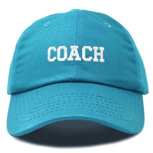 Dalix Coach Embroidered Sports League Baseball Cap Adjustable Dad Hat Mens - 1 of 4