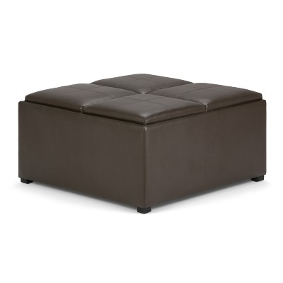target faux leather ottoman