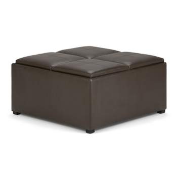 Franklin Square Coffee Table Storage Ottoman and benches - WyndenHall