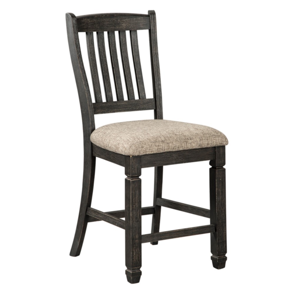 Set of 2 Tyler Creek Upholstered Barstool Brown/Black - Signature Design by Ashley