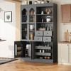 CAVINAS Storage Cabinet,Tall Pantry Cabinet with 6 Doors,4 Drawers,2 Pull-Out Trays,6 Shelves(1 Adjustable),Pantry Cabinets for Kitchen,Dining - 2 of 4