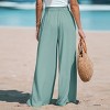 Women's Drawstring Wide Leg Pants -Cupshe - 2 of 4