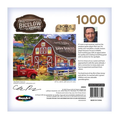 RoseArt Chris Bigelow The Barn Dance Jigsaw Puzzle - 1000pc