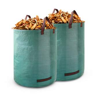 Garnen Reusable Garden Waste Bags with Handles - 2 Pack - Green