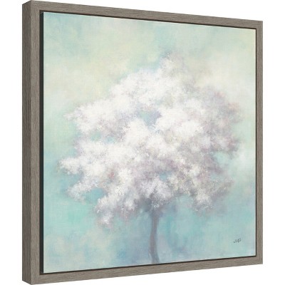 Spring Hope Tree Misty Morning Canvas Wall Art Print