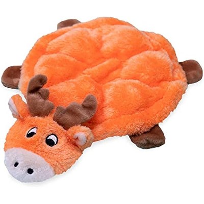 ZippyPaws Squeakie Crawler- No Stuffing Dog Toy, Squeaky Pet Toy for Boredom, Unstuffed Chew Toy, Moody The Moose- 12"