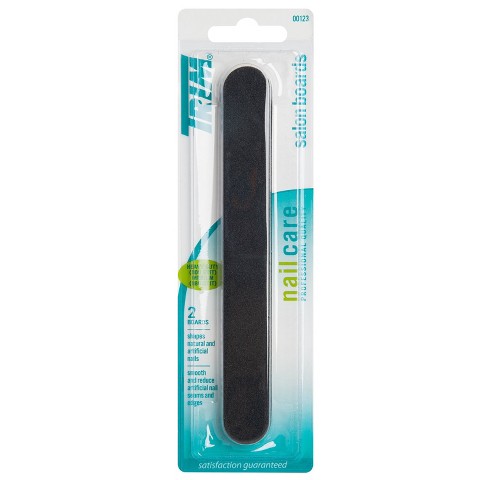 Пилки для ногтей Trim Heavy & Medium Duty, Black, 2 шт., цвет: Чёрный