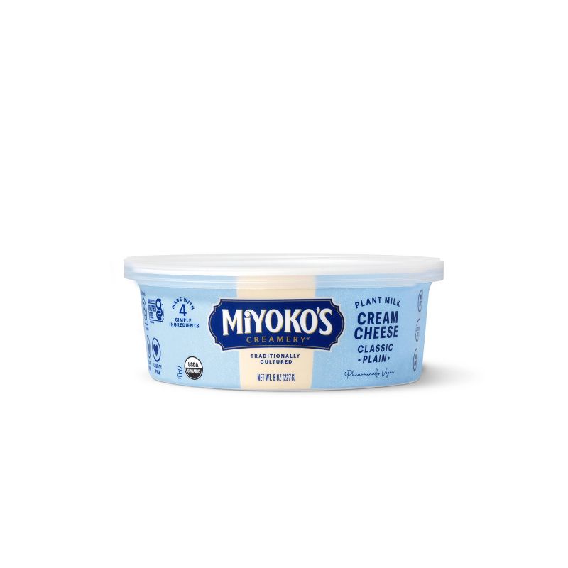 Miyoko&#39;s Creamery Classic Plain Organic Cultured Vegan Cream Cheese - 8oz, 1 of 6