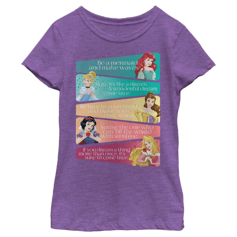 Girl's Disney Princess Advice T-Shirt, 1 of 5