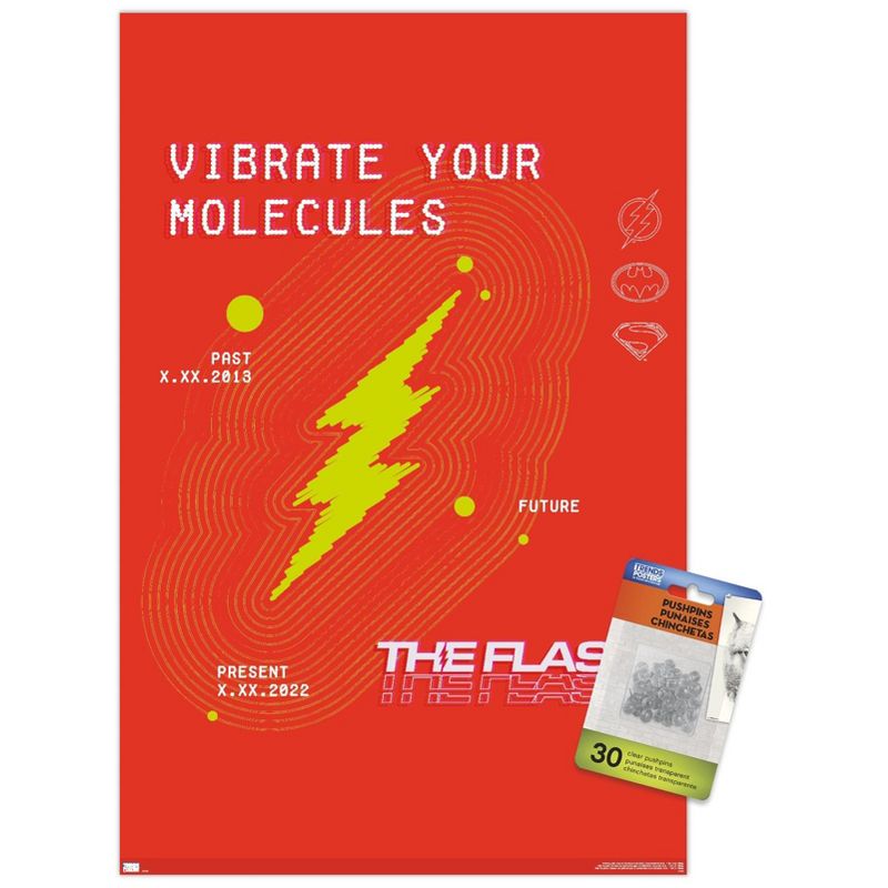 Trends International DC Comics Movie The Flash - Vibrate Your Molecules Unframed Wall Poster Prints, 1 of 7