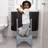 Delta Children Little Jon-EE Adjustable Potty Seat and Step Stool - White/Gray - 3 of 4