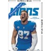 Trends International NFL Detroit Lions - Aidan Hutchinson Feature Series 25 Unframed Wall Poster Prints - 3 of 4