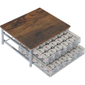 72-Capacity Coffee Pod Drawer with Sliding Baskets, K-Cup Storage Organizer for Countertop - 1 of 4