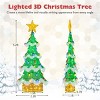 5.2ft Lighted Christmas Tree - 34 Strawberry Bulbs + Star Topper, IP44 Waterproof, Green+Yellow - 4 of 4