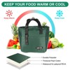 Unique Bargains Insulated Leakproof Thermal Zipper Portable Lunch Bag - 3 of 4