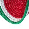 Home Mart Goods Red Green Extra Thick Woven Trivet Round Placemats Hot Potholder Mat Heat Resistant - 9.8"x9.8"(Pack of 4) - 3 of 4